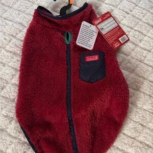 Coleman Burgundy Fleece Dog Vest